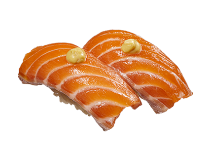 からしで食べる 夏の漬け 島寿司 生サーモン