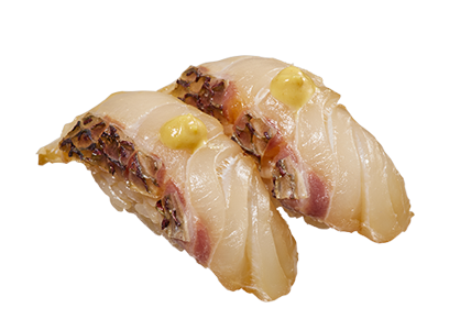 からしで食べる 夏の漬け 島寿司 真鯛